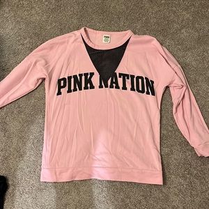 Victoria’s Secret crewneck mesh design FREE MATCHING LEGGINS WITH PURCHASE